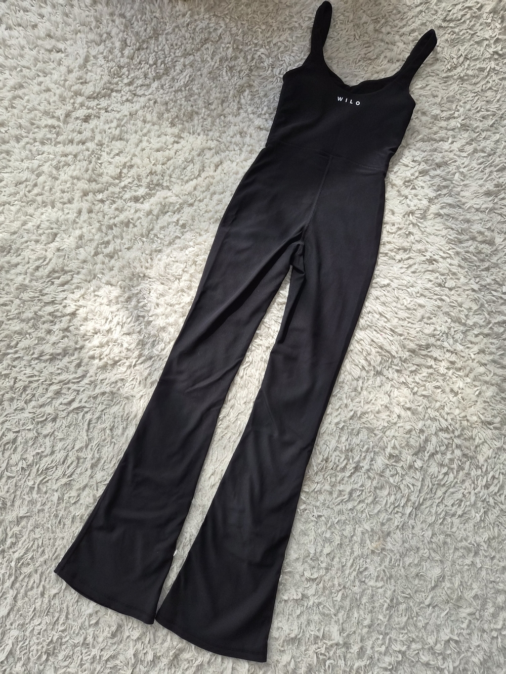 Black Sleeveless Flared Jumpsuit - Picture 11 of 15